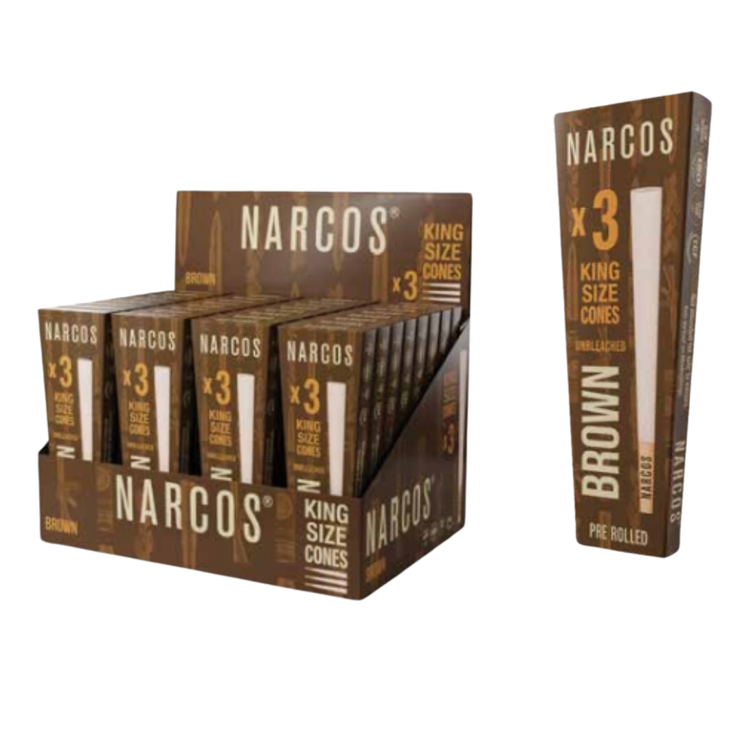 NARCOS KING SIZE CONES สีน้ำตาล EDITION